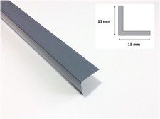 PVC Corner Trim Grey 90° Plastic Angle Strip – 1 metre Edge Guard Wall Moulding
