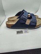 Birkenstock Arizona Men's Desert Soil Blue Leather Sandal Sz 9 2035