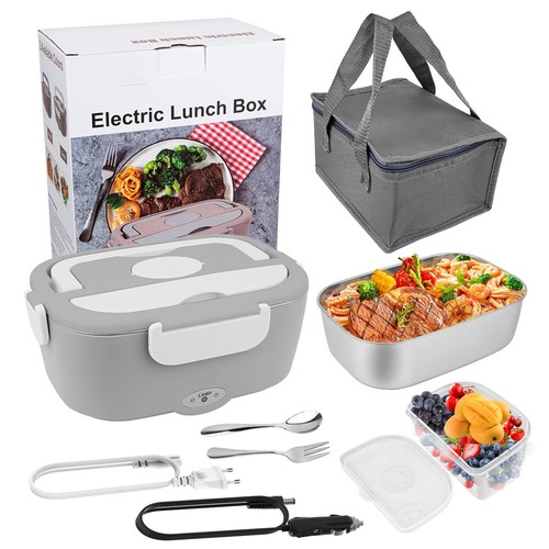 Electric Mittagessen Box 12V/24V/220V Lunchbox Auslaufsicher 1,5L Speisewärmer - Bild 16 von 18