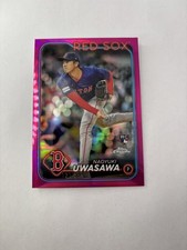 2024 Topps Chrome Update Series Naoyuki Uwasawa Magenta Refractor Rookie SP /399