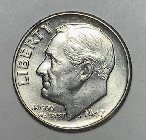 1947 10C Roosevelt Dime Uncirculated 90% Silver