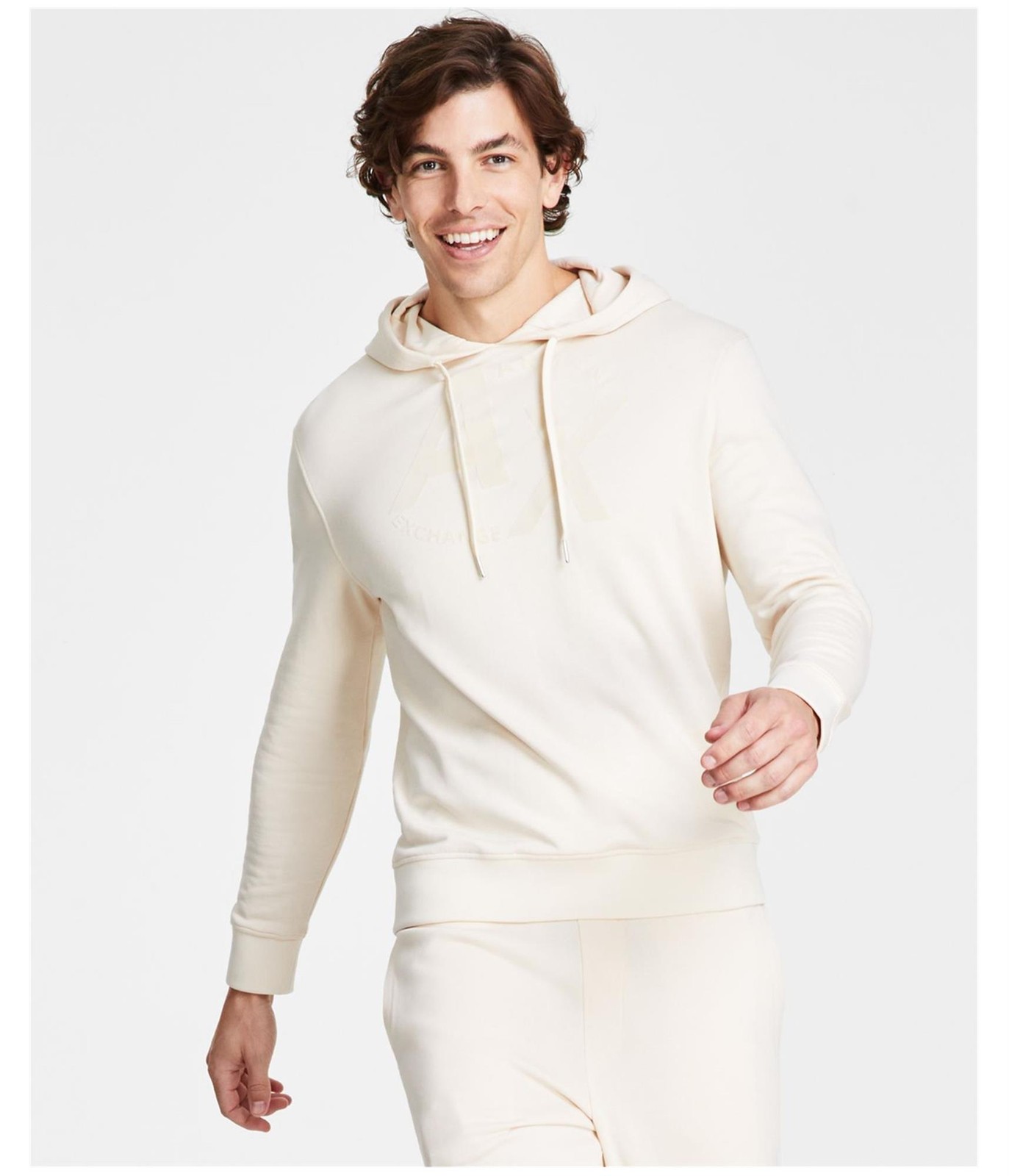 Мужская толстовка с капюшоном и графическим принтом с большим логотипом Armani Mens 7990₽