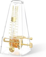 TERENCE Mechanical Metronome for Piano Guitar Violin Bass Drum Transparent