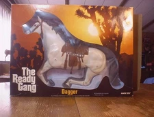 VINTAGE # 1721 MARX READY GANG WHITE HORSE "DAGGER" IN 1970'S BOX W/INSTRUCTIONS