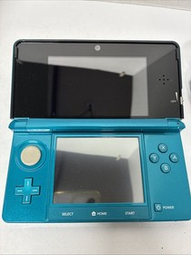 Nintendo 3DS & DS Teal Handheld Console CTR-001 (USA) w/ Stylus And Charger Work