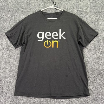 Geek On Shirt Mens Medium Black Newegg Take It From A Geek Computer Graphic Tee