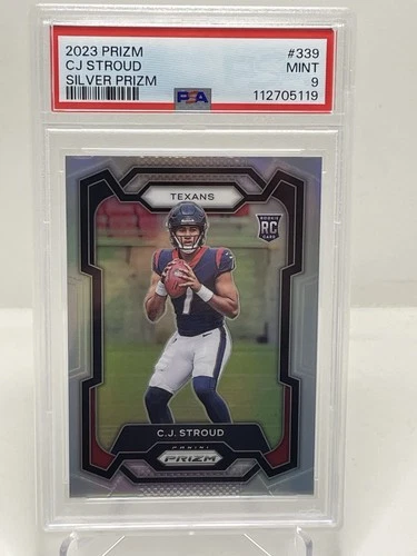 2023 Prizm CJ Stroud RC Silver Rookie #339 Texans PSA 9