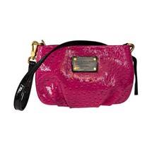 Marc by Marc Jacobs clutch Crossbody Pink Percy Ostrich Embossed Leather