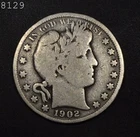 1902 Barber Half Dollar "VG" *Free S/H After 1st Item*