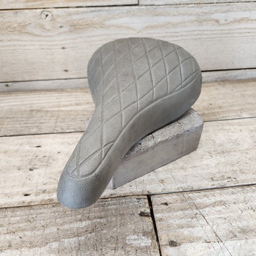 1970s Troxel Quilted BMX Saddle Old School Gray Seat USA 1980s Cycle - Picture 3 of 13