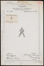 Photo:J.D. Kestner Jr 1896 Trademark Kid Body Bisque Head Dolls Crown Logo
