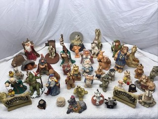 Lot Of 49 Vintage World Of Krystonia Autographed Figurines Made In England/China
