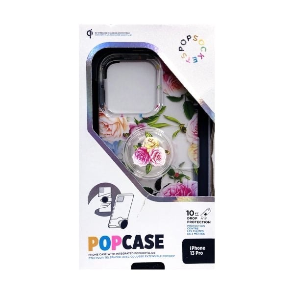 PopSocket iPhone 13 Pro PopCase Phone Case with PopGrip Slide - Vintage Floral-image