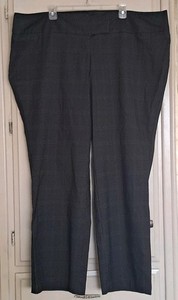 Torrid 24 Gray Plaid Dress Pants Slacks NWOT