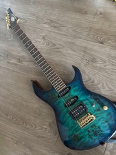 Ibanez Quilted Maple Top HSH Electric Guitar Blue Gold Hardware Rare Japan