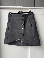 Ganni grey wool skirt new condition Size 34 would fit UK 6/8