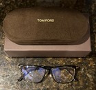 Tom Ford TF5478 052 Dark Havana Blue Block Eyeglasses 55mm Complete Set — photo 6