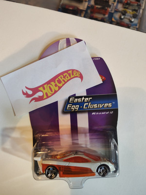 Hot Wheels Easter Egg-Clusives HW PROTOTYPE 12 6/12 White w/Pr5 Spokes 2006