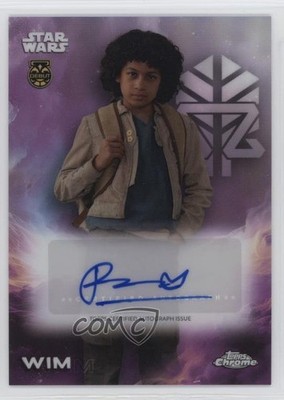 2025 Topps Chrome Star Wars Auto Ravi Cabot-Conyers as Wim #A-RCC 0nr3