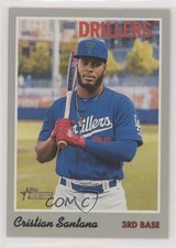 2019 Topps Heritage Minor League Edition Cristian Santana #131 0a2