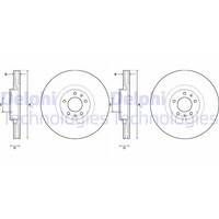 2X Delphi Bremsscheiben 330Mm BelÜFtet Vorne Passend FÜR CitroËN C5 DS DS Opel