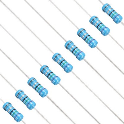 75 Ohm Resistor, 50Pcs 1W Metal Film Fixed Resistor 1% Tolerance