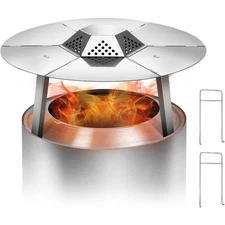 Deflector for Solo Stove Bonfire 19.5" for Fire Pit Captures Warmth-Magnifies