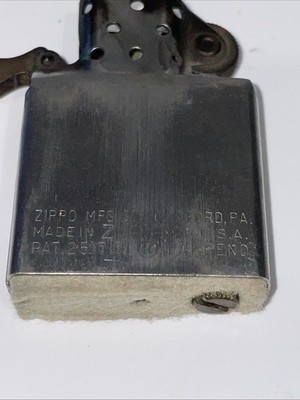 Vintage 1950s Sandusky Cement Products Co. Chrome Zippo Lighter