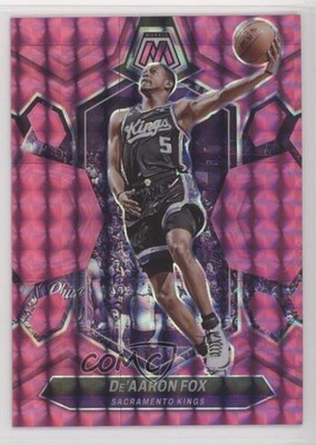 2023-24 Panini Mosaic Pink Mosaic Prizm 135/149 De'Aaron Fox #163 18jt