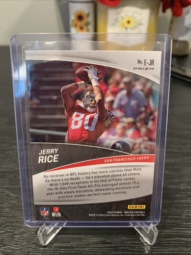 2023 Panini Mosaic - Elevate Jerry Rice #E-JR Mosaic Prizm - Picture 2 of 2