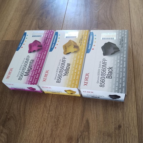GENUINE XEROX Phaser 8560 8560MFP MYK Solid Ink 108R00724/5/6 Brand New VAT Inc - 第 2/6 張圖片