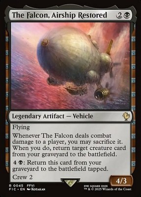 4 x The Falcon, Airship Restored - Commander: Final Fantasy - NM-Mint - MTG