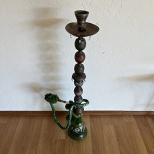 VERY RARE Emerald Green Vintage Antique Persian King Tall Decorative Hooka