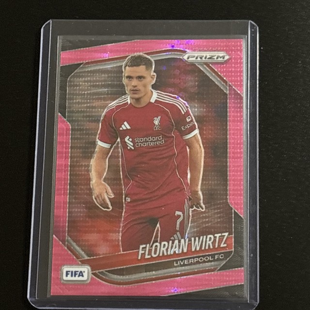 2025-26 Panini Prizm FIFA Florian Wirtz Pink Power Prizm #/25 Liverpool