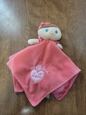 Baby Starters My First Doll Security Blanket Lovey Coral Pink Heart