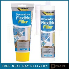 EVERBUILD FLEXIBLE DECORATORS WHITE FILLER FOR HOME GENERAL PURPOSE DIY REPAIR