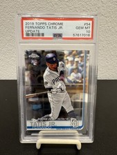 2019 Topps Chrome Update Fernando Tatis Jr. #54 RC San Diego Padres PSA 10