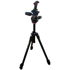 Manfrotto 290 Xtra Aluminum Tripod 3-Section MT290XTA3 MH804-3WUS Head Black