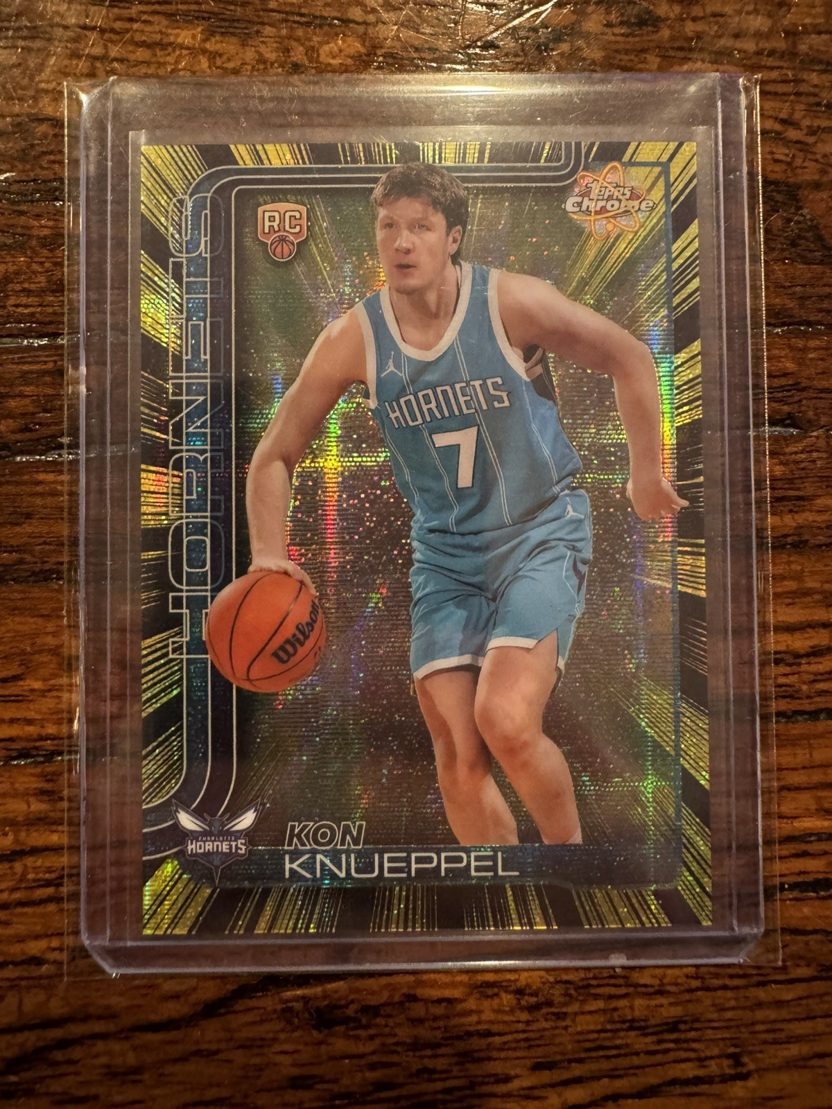 2025-26 Topps Chrome Kon Knueppel Radiating Rookie RC Case Hit SSP