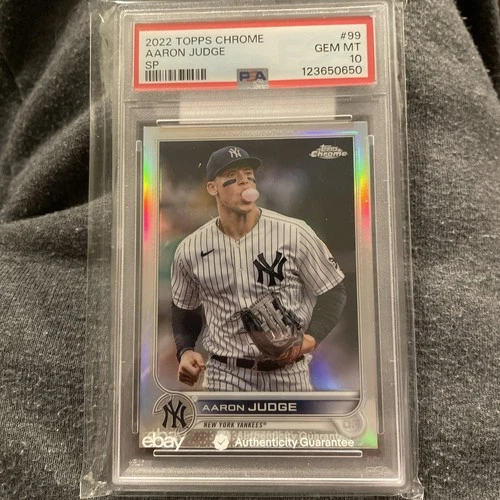 2022 TOPPS CHROME AARON JUDGE SP IMAGE VARIATION PSA 10