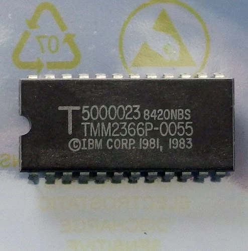 IBM PC 5150 cassette BASIC C1.10 U32 ROM 5000023 TMM2366P-0055 24 pin DIP