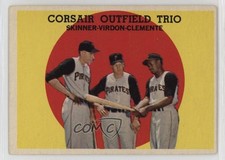 1959 Topps High # Bob Skinner Bill Virdon Roberto Clemente #543 HOF 2a5