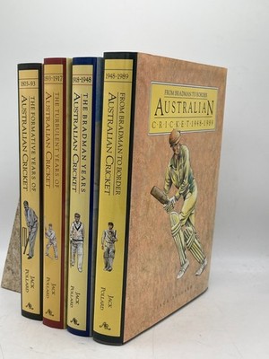 Australian Cricket 1803 1989 Jack Pollard 4 Volumes Hardcover Angus & Robertson