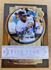2022 Frank Thomas Topps Five Star ON CARD BLUE INK AUTO /5
