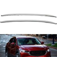 Roof Rack Side Rails for Mazda CX-30 2020-2021 Rooftop Luggage Carrier Silver