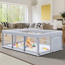 Fshibila 74"  50" Large Baby Playpen, Baby Playard for Babies and Toddlers, Baby