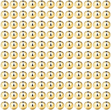 200Pcs Gold Smooth round Spacer Beads - Gold Plated Brass, Tarnish Resistant,...