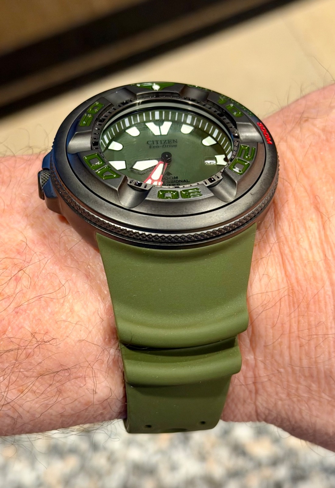 Citizen Promaster Dive “Ecozilla”- Green Dial Gunmetal, 300m, BJ8057-09X image 3