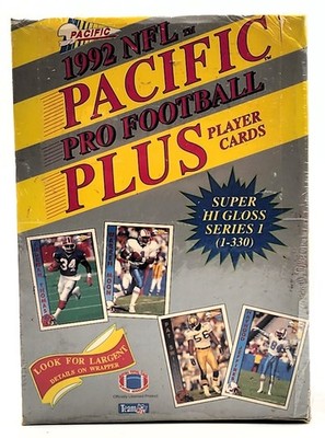 1992 Pacific Plus Pro Football NFL Series 1 Factory Sealed Box 24 Packs