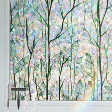 Lemon Cloud Privacy Window Film 3D Stained Glass Window Installation Toolsno